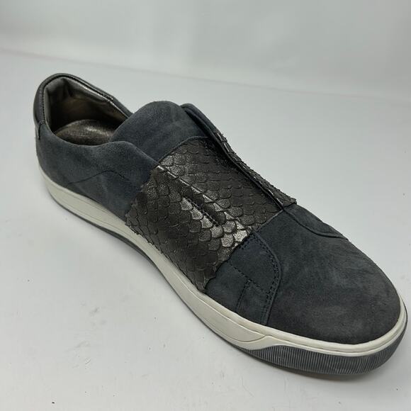 Johnston & Murphy Women's Pewter Gray Slip-On Sneakers Size 9 - Picture 1 of 15